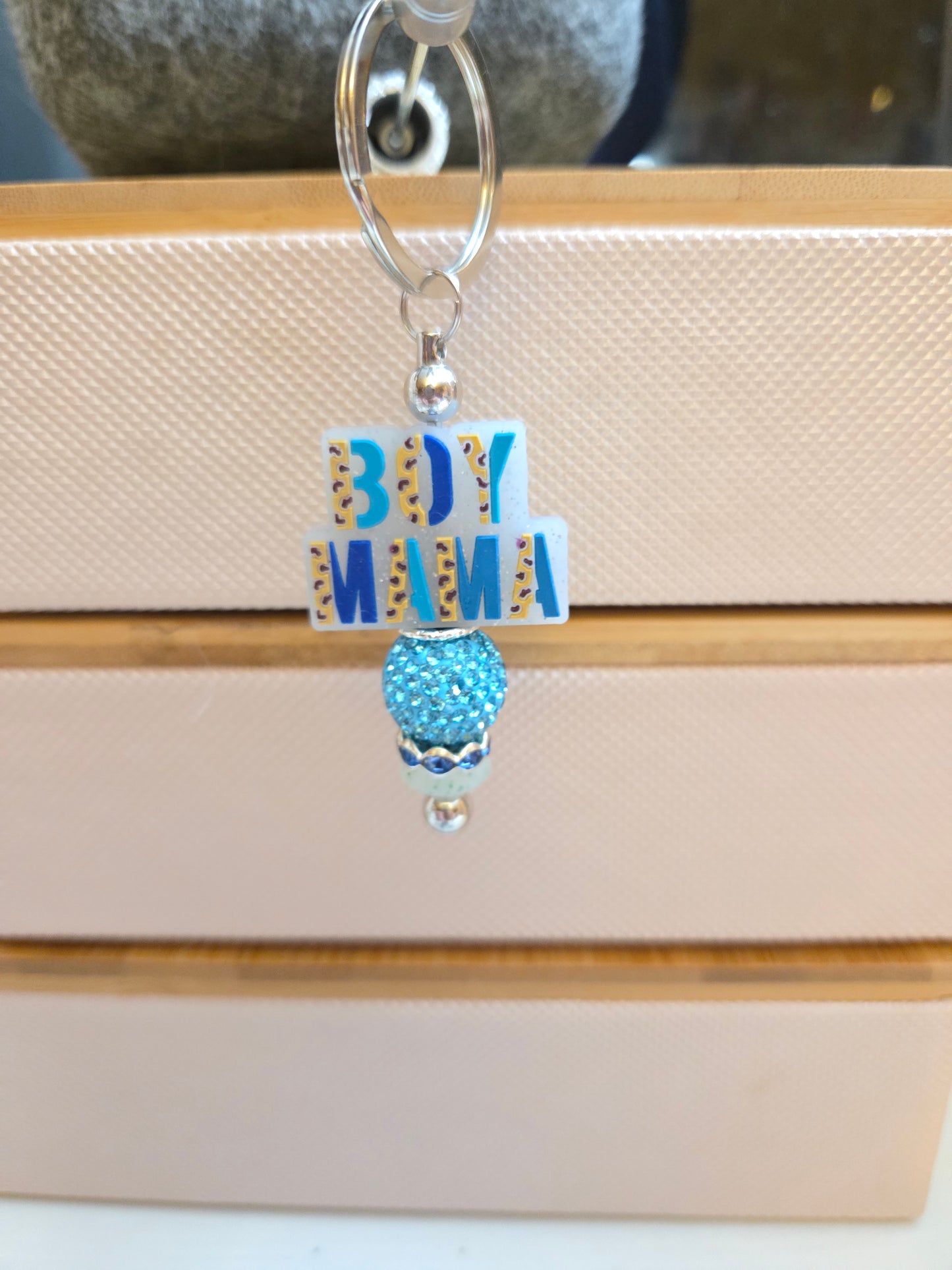 boy mama charm/keychain