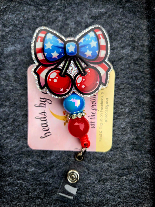 Beaded Badge Reel