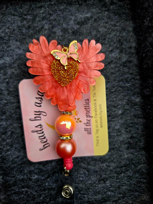 Beaded Badge Reel