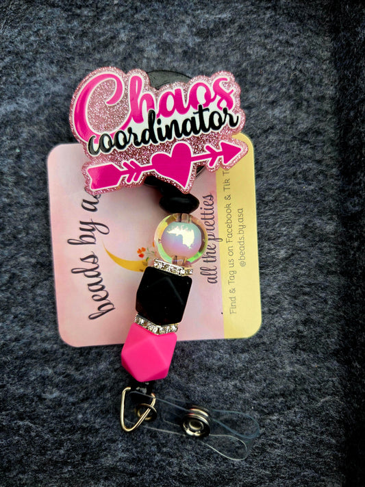 Beaded Badge Reel