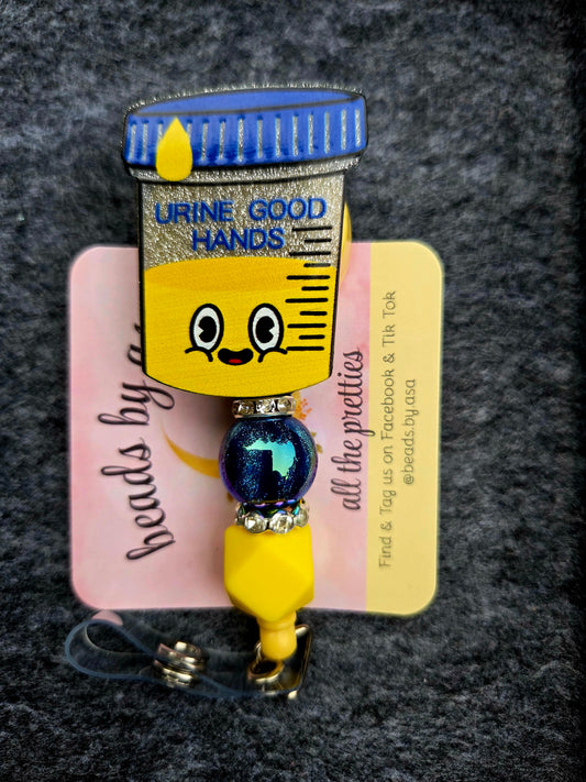 Beaded Badge Reel