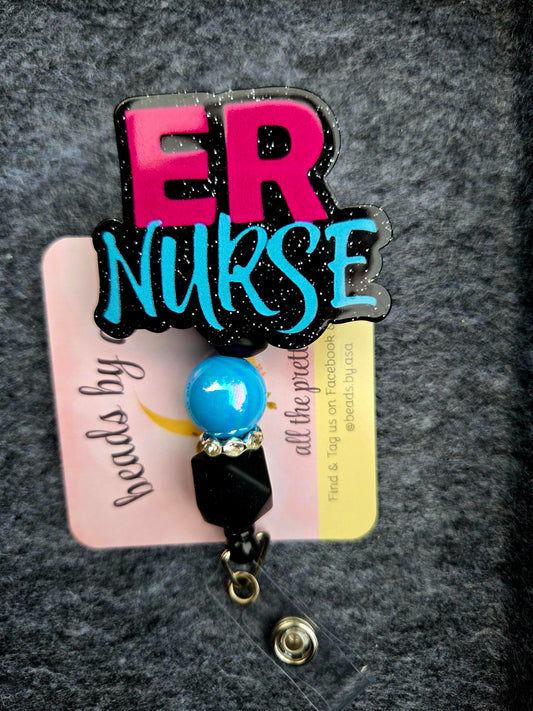 Beaded Badge Reel