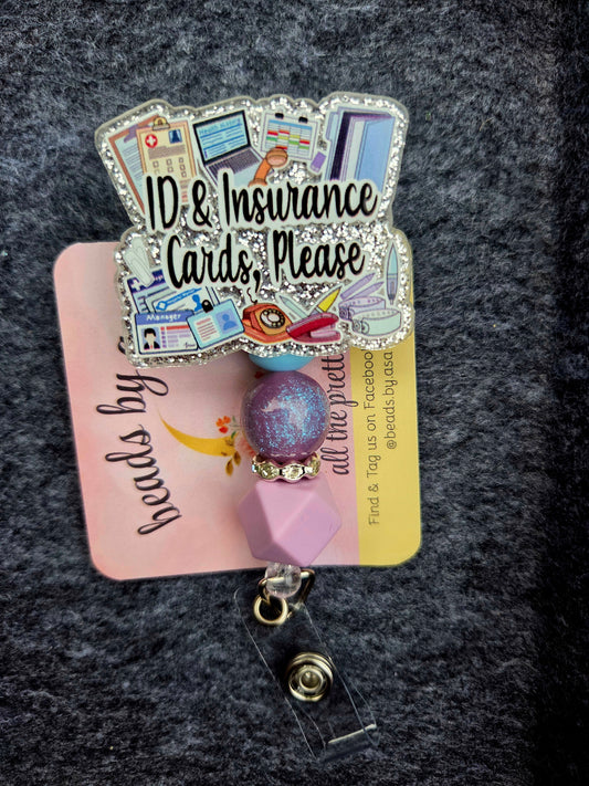 Beaded Badge Reel