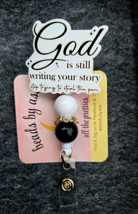 Beaded Badge Reel