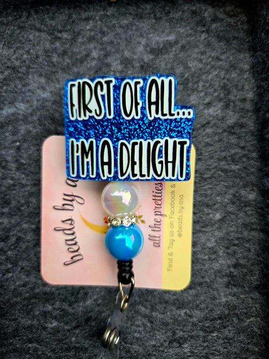 Beaded Badge Reel