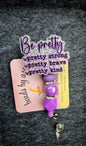 Beaded Badge Reel