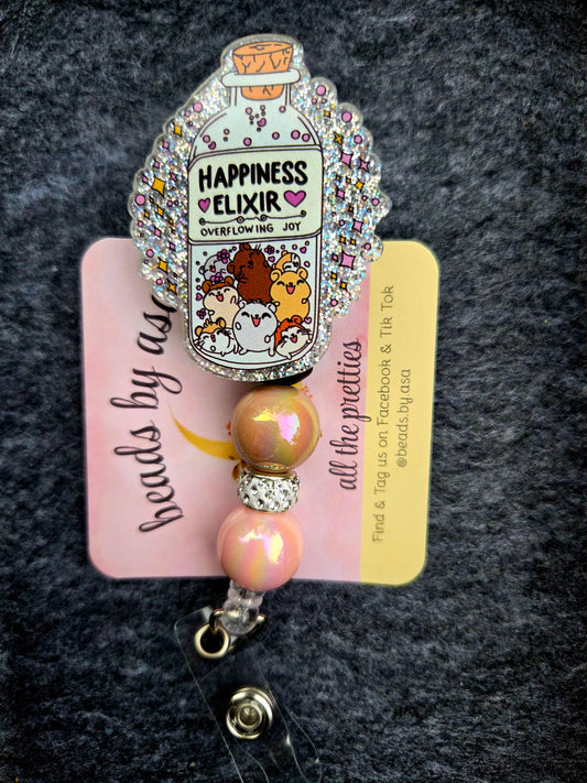 Beaded Badge Reel