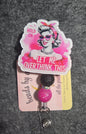 beaded badge reel