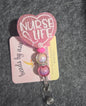beaded badge reel