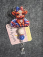 beaded badge reel